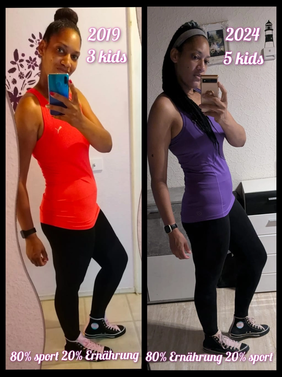 vor und nach der Gewichtsabnahme von Hoppes Ernährungs&Fitness Beratung GbR